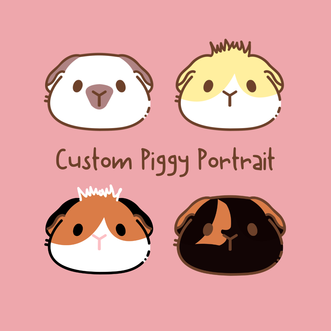 Custom Guinea Pig Portrait