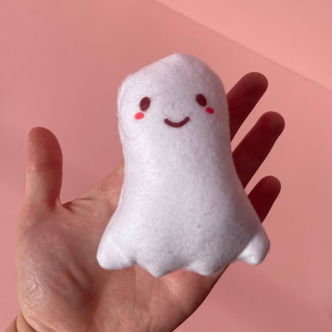 Ghost & Pumpkin Pillow